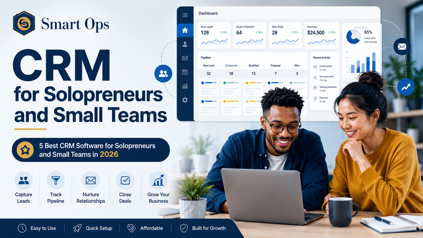 5 Best CRM Software for Solopreneurs and Small Teams in 2026